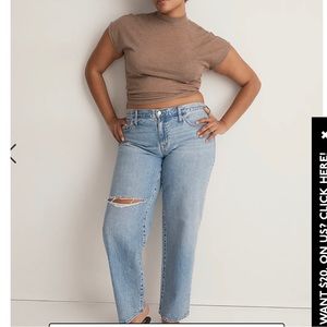 NWT Madewell Low-Rise Baggy Straight Jean